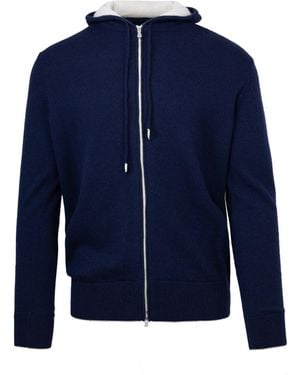 Eleventy Maglia Full Zip Blu - Blue