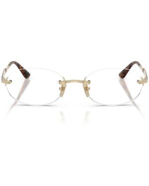 Vogue Brillen Vo4343 848 Blassgold/Transparent Damens - Mettallic