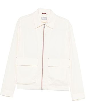 Brunello Cucinelli Water-Resistant Blouson Jacket - White