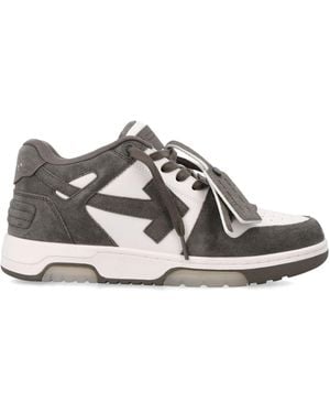 Off-White c/o Virgil Abloh Arrow Out Of Office Translucent Low-Top Sneakers - Gray