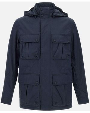 Belstaff Drome Jacke Blau Baumwollmischung