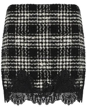 Twinset And Check Skirt - Black