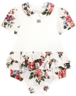 Dolce & Gabbana Short Sleeve Mini T-Shirt For Babies - White
