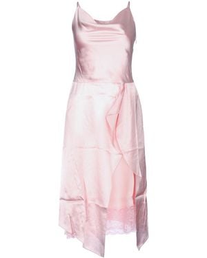 Acne Studios Contrast-Trim Mini Dress - Pink