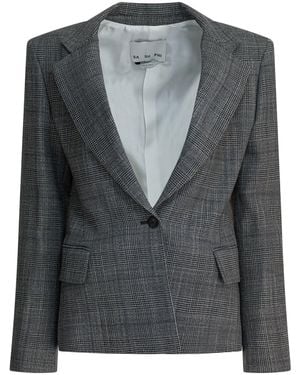 Sa Su Phi Wool Silk Jacket - Black