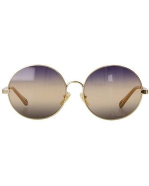 Chloé CH0281s Sonnenbrille Metall Gold - Braun