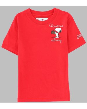 MC2 Saint Barth Mini Cameron Warm Cotton T-Shirt For Kids - Red
