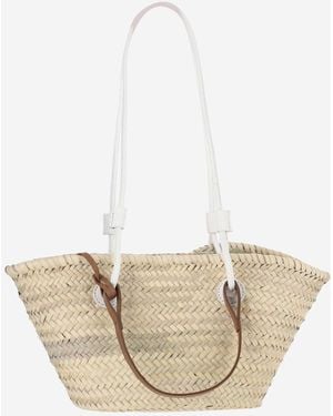 Filippo Catarzi 1910 Bolsa de paja con logotipo - Neutro