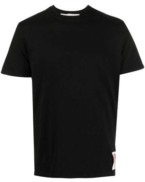 Golden Goose Golden W's Regular T-Shirt Distressed Cotton Jersey - Black