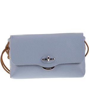 Zanellato Postina Lettera kleine Ledertasche - Blau