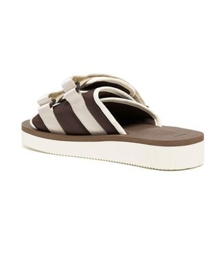 Suicoke Moto-Po Sandalen Mit Klettverschluss - Weiß