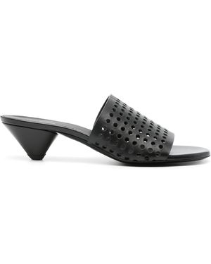 Proenza Schouler Perforated Cone Sandals 40 Mm - Black