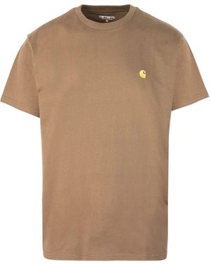 Carhartt S/S Chase T -Shirt braun - Natur