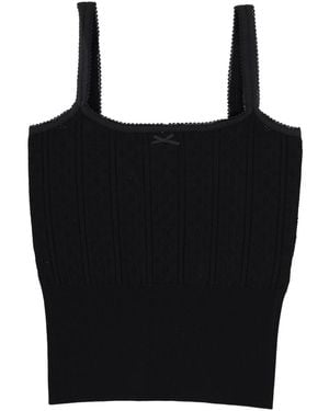 JW Anderson Top With Bow - Black