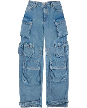 The Attico Die Attico Fern Cargo Jeans - Blau