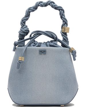 Ganni Banni Bucket Bag "Bou" - Azul