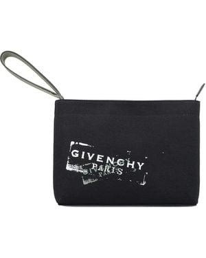 Givenchy Logo Clutch - Black