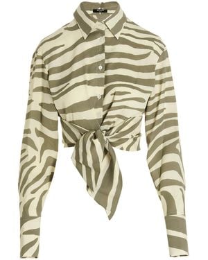 Balmain Camicia Con Stampa - Bianco