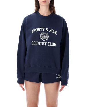 Sporty & Rich T-Shirt For - Blue