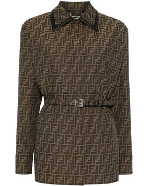 Fendi Ff Jacket - Green