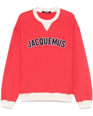 Jacquemus Cotton Baseball Sweatshirt - Rood