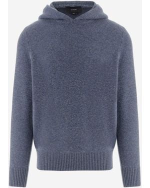Vince Kasjmier Trui Met Capuchon - Blauw