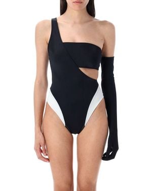 Let's Swim Dejar's Ropa de mar nadado negro - Azul