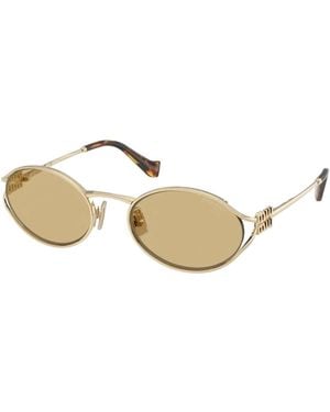 Miu Miu Mu52 Ys Sunglasses - Metallic