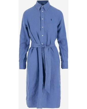 Polo Ralph Lauren Linen Dress - Blue
