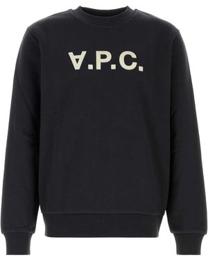A.P.C. Crew Neck Sweatshirt - Black