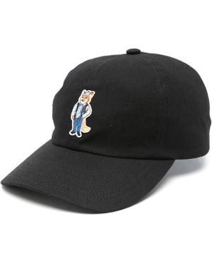 Maison Kitsuné Dressed Fox Cap - Black