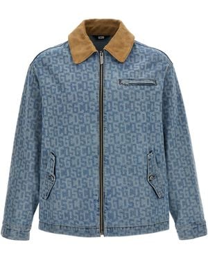 Gcds Veste «monogramme» - Bleu