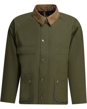 Barbour Bedale Jackets And Coats Green