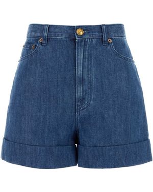 Valentino Garavani Denim Shorts - Blue