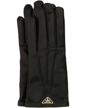 Prada Nappa Leather Gloves - Black