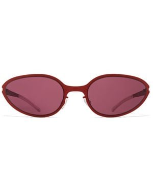 Mykita Bär - verbrannte Orange / Bordeaux Festlinse - Schwarz