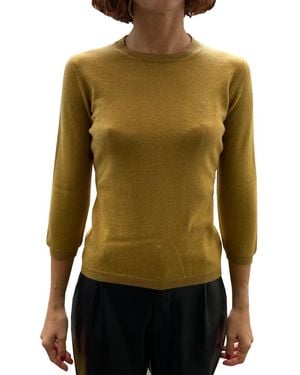 LA ROSE Maglia 3/4 Kaschmir Okra - Grün
