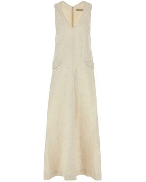 Camilla & Marc Sand Stretch Polyester Blend Floris Dress - White