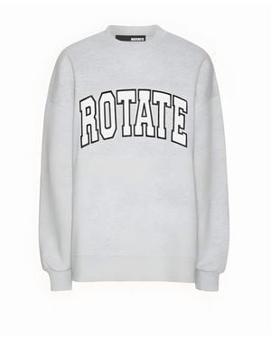 ROTATE BIRGER CHRISTENSEN Crewneck Logo Sweatshirt - Grey