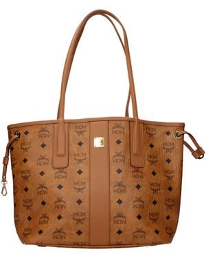 MCM Cognac Shoulder Bags - Brown
