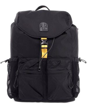 Parajumpers Nylon Rollen Backpack Voor in het Zwart Lyst NL