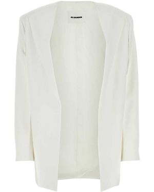 Jil Sander Viscose Blazer - White