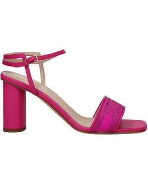 Dior Sandals Fabric Fuchsia - Pink