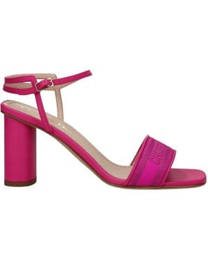 Dior Sandals Vrouwen Fabric Fuxia - Roze