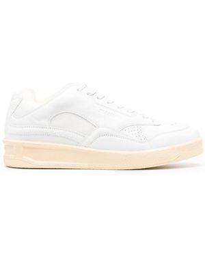 Jil Sander Leather Trainers - White