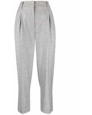 Brunello Cucinelli Wolle Hakenverschluss Kurze Hose - Grau