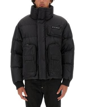 DSquared² Down Jacket With Logo - Black