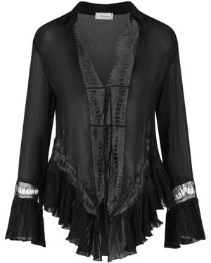 Blumarine Zwart Viscose Overhemd