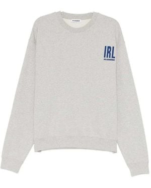 Jil Sander Logo-Print Sweatshirt - White