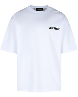 DSquared² 'Obsessed' Cotton T Shirt - White